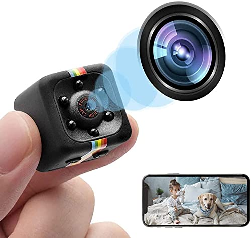 1080P Mini Spy Hidden Camaras Espias,Spy Camera Wireless Hidden Camera,Smallest Wireless Covert Security Nanny Camera with Night Vision and Motion Detection, Built-in Battery