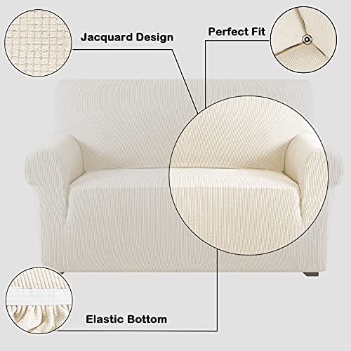 Flamingo P FPSOFA1P3NATURAL High Stretch Sofa Slipcover Non Slip Couch Cover thumb #4