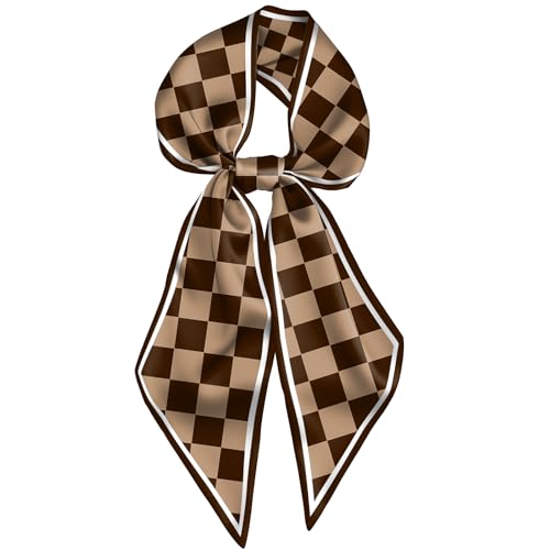 Head Hair Scarf Neck Silk Feeling Scarves Long Thin Satin Fashion Handbag Cute Decoration Women Girls 59 * 6.7''