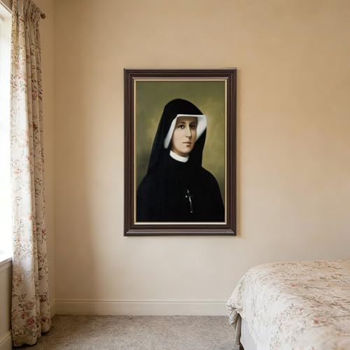 Toile Saint Faustine portrait décoration murale cadre suspendre - 3