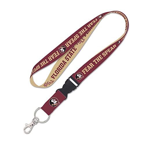 NCAA Florida State University FSU Seminoles 20 Inch Lanyard with Detachable Buckle