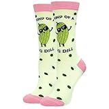 WHOTAY Funny Pickles Socks Crazy Novelty Pickle Gifts for Women Men and Kids Fun Socks Mens Gag Gifts