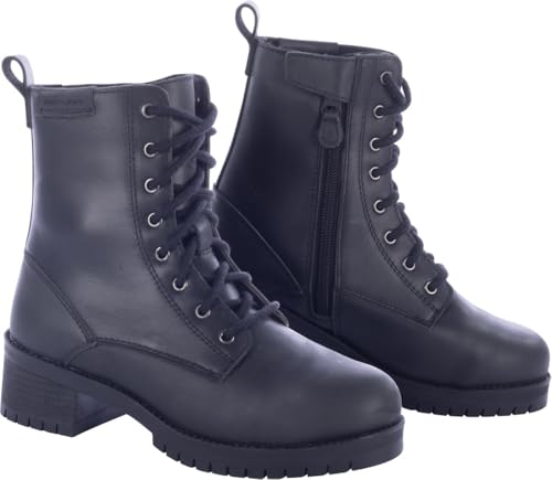Bottes de moto pour dames SEGURA Sally chaussures cuir noir femme
