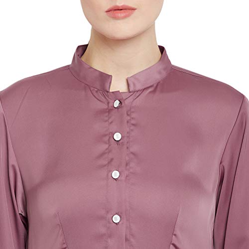 Image of Nabia Solid Premium Nida Fabric Lose fit Cuffed Sleeves Maxi Dress Abaya For Women