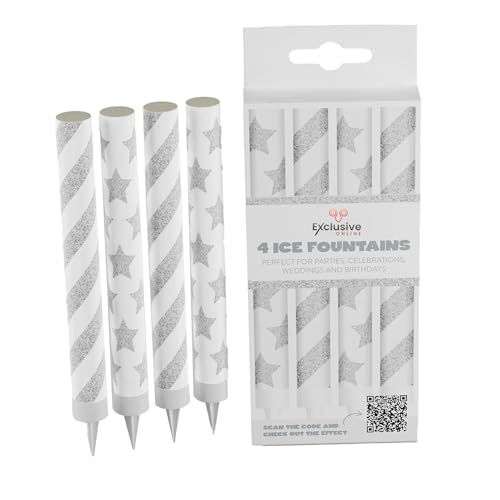 Exclusive Online Pack of 4 Ice Fountains – Perfect for Parties, Weddings, Birthdays, Anniversaries, and Special Celebrations