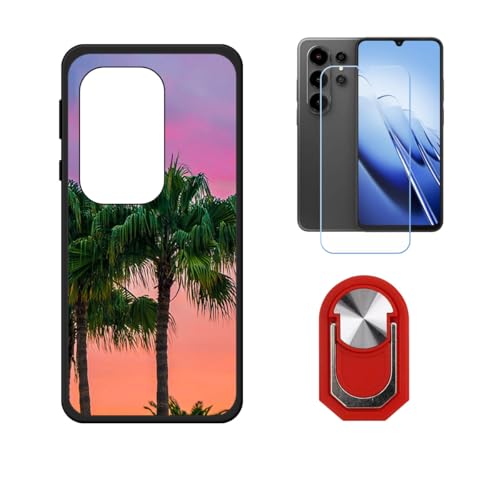 BMPNLSZ �K�pBlackview Wave 10�p+HD�����K���X�ɓK�����ėpTPU�P�[�X�A�V���J�Q���P�[�X�o���p�[�ی�o�b�N�P�[�X-�ɓK����9�d�x�X�N���C�u�h�~�X�N���[���v���e�N�^(6,88") + ���O���\�Ŕėp�I��360�x��]�\�ȃX�e���g