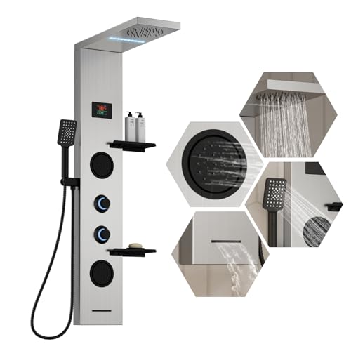 Homevacious 4-in-1 Shower Panel System with Jets