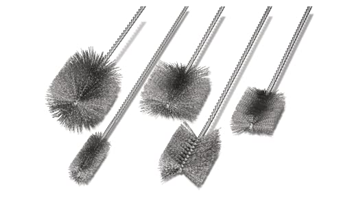 Lessmann Bürstenset (mit Stiel, kleine Ausführung, zur manuellen Entfernung von Rost, Schmutz und Farbe) 599931