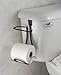 iDesign Axis Metal Toilet Paper Holder, Over the Tank Tissue Organizer for Bathroom Storage, 6