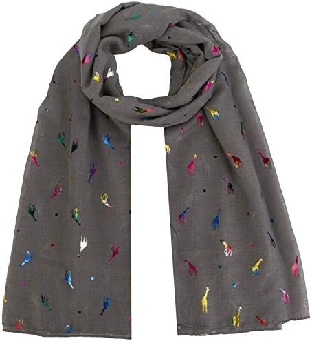 Giraffe Animal Print Women's Scarf Shawl Wrap By World of Scarfs