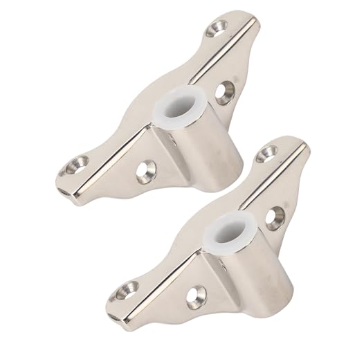 2 Enchufes Oarlock Diyeeni de Montaje Lateral en Acero Inoxidable para Barcos