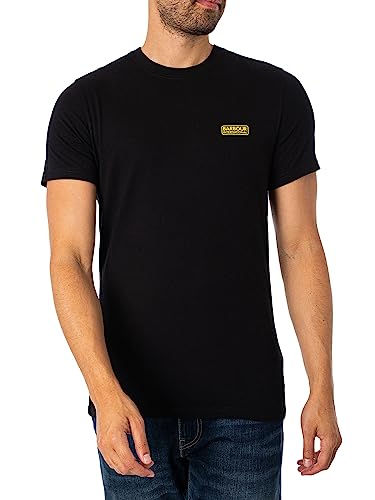 Barbour International Small Logo T-Shirt, Black/Yellow (UK, Alpha, 3XL, Regular, Regular, Black/Yellow)