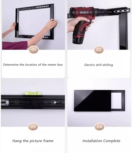 Creative Electrical Panel Cover - Simple Left Push-Pull Meter Box Wall Art, Decorative Painting for Switch Box, Natural Design (60x45cm/24x18in)