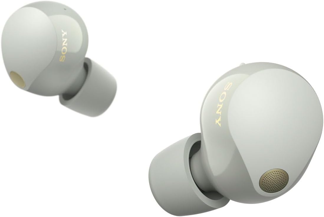 WF-1000XM5 True Wireless Noise-Canceling Earbuds, Alexa Built-in, Bluetooth, in-Ear Headphones, Up to 24h Battery, Quick Charge, IPX4, Works with iOS & Android - Silver/Gold International Version