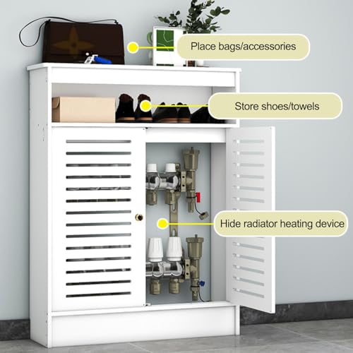 Cubierta para radiador de diseño moderno y armario de suelo multifuncional 5
