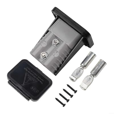Vehicle Charging Connector with Fixed Base, PC Flame-Retardant Shell, Rated 50A 120A 175A, 600V Secure Screw Fastening Stable Installation,(175A)