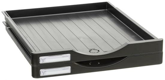 M-Office Atenea Pack 2 Cajones Pequeños Para Estructura Sostenible Modular Producto 100% Reciclado Y Reciclable Frontales Intercambiables (Negro)