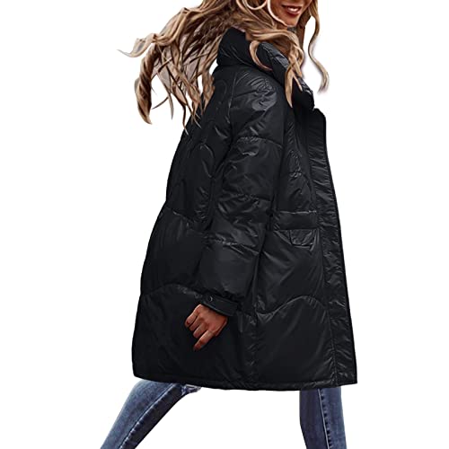 Manteaux longs pour femmes habillées veste coton hiver chaude chic mode