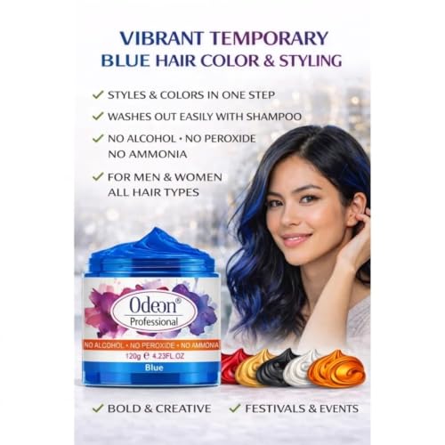 Cera Tinte Temporal Azul 4.23 oz Fácil de Usar miniatura 2