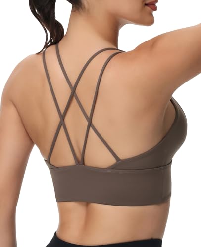 Image of MotoRun Bralettes for Women, Strappy Sports Bra Push up Bralette Sexy Bras Rave Top