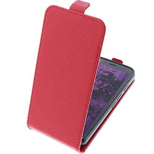 Housse Cat S62 Pro téléphone portable rouge à clapet