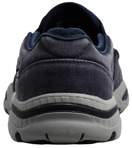 Skechers Men's Creston-Moseco 65355 Moc Toe Slip On, Navy, 11 M US