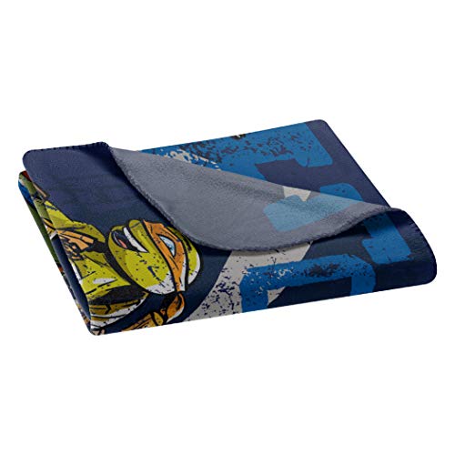 Nickelodeon's Teenage Mutant Ninja Turtles, "Tough Turtles Blues" Fleece Throw Blanket, 45" X 60", Multi Color #TOP1