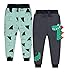 CAMLAKEE Jungen Jogger Hose Kinder Jogginghose 2er Pack Kleinkind Sporthose Trainingshose mit Tunnelzug Stil 9 DE: 116-122 (Herstellergröße 140)