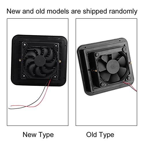 12V 4W Cooling Fan With Louver Exhaust One Way Side Strong Wind Exhaust Car Styling Camper, Exhaust Fan Supports 12V Nominal Voltage #TOP2