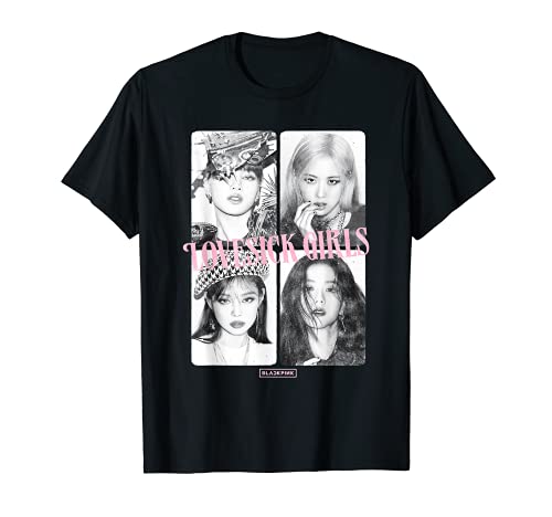 Official BLACKPINK LOVESICK GIRLS Black T-Shirt