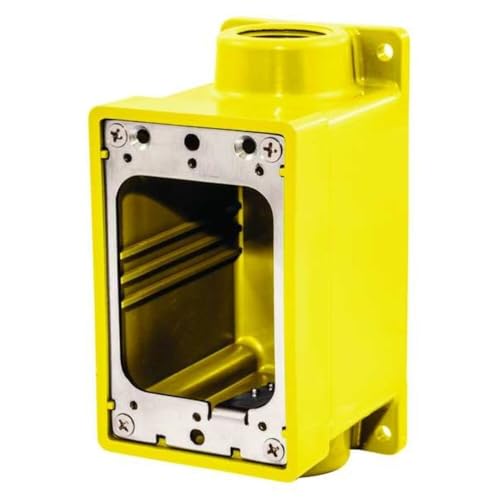 Weatherproof Electrical Box, 22 cu in, FD Box Type, 1 Gang, Rectangular Shape - 1 Each