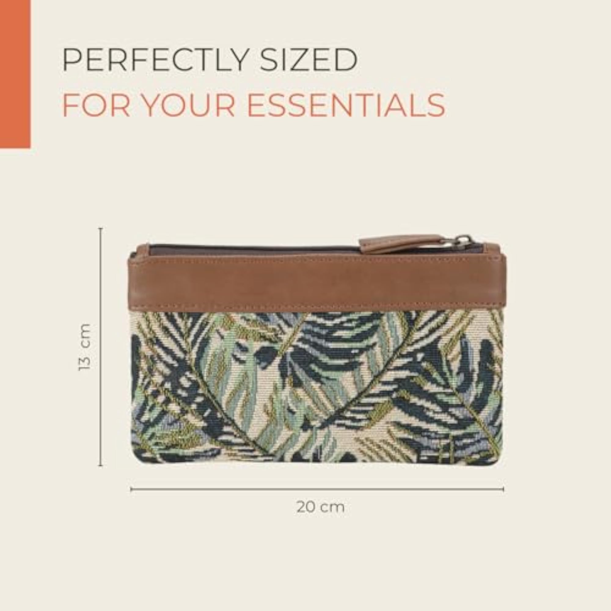 Multi-Purpose Pouch, Stylish Vegan Leather Purse for Travel