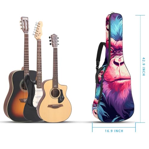 Sac pour guitare acoustique 101,6 cm étui imperméable housse multicolore - 5