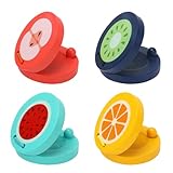 4 Stück Kinder Kastagnetten Musikinstrumente - Bunte Früchte Muster, Holz Perkussionsspielzeug Für Frühe Musikalische Erziehung Und Eltern-Kommunikation