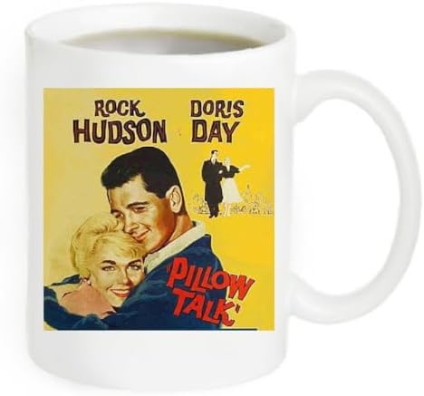 Generic Pillow Talk Movie Poster Coffee Mug - The photo is printed on both side #DD14G, 11oz, White image 2