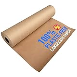 Sandbaggy Biodegradable Landscape Fabric - Garden Paper for Weeds - Paper Mulch Rolls - Made in America (4 ft x 50 ft, 1)