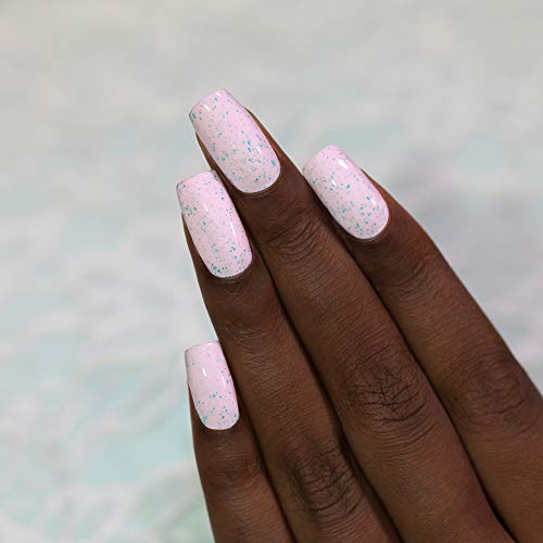 Image of ILNP With Sprinkles - Delicate Macaron Pink Speckled Nail Polish