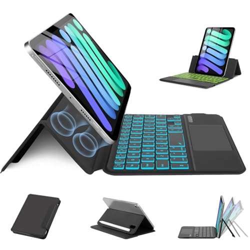 MePadKey Magic Touchpad Keyboard Case for iPad mini 7 (2024)/Mini 6 (2021) 8.3 inch, Slim Magnetic...