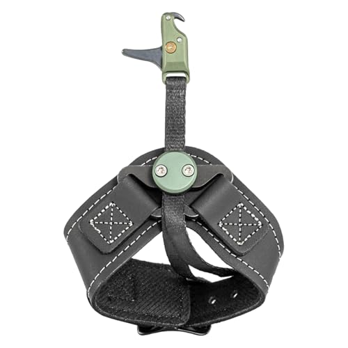 Stan SoleX WebConnect Index Finger Archery Bowhunting Release - Buckle Wrist Strap Open Hook Trigger Aid with Single-Sear Design, Adjustable Length, Travel & Tension (8445)