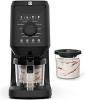 Rellytech Homemade Ice Cream Maker Machine - 12-in-1 Ice Cream Maker with 2 Pint Containers & Lids, Gelato, Sorbet and Frozen Yogurt Maker, Self-Cleaning, Pre-freeze for 24 Hours