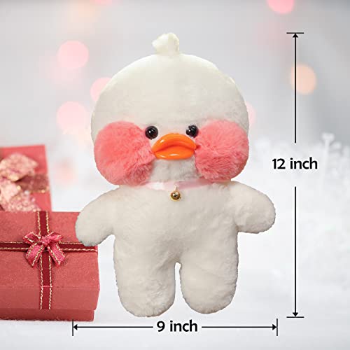 Qcotng Duck Stuffed Animal Soft Cute White Plush Toy With Outfits And Accessories To Removable Dress Up Clothes Best Birthday For Kids Girls Boys (12Inch/30Cm) (White Duck, Single Suit) #TOP3