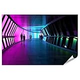 islandburner Premium Poster Futuristischer Tunnel 