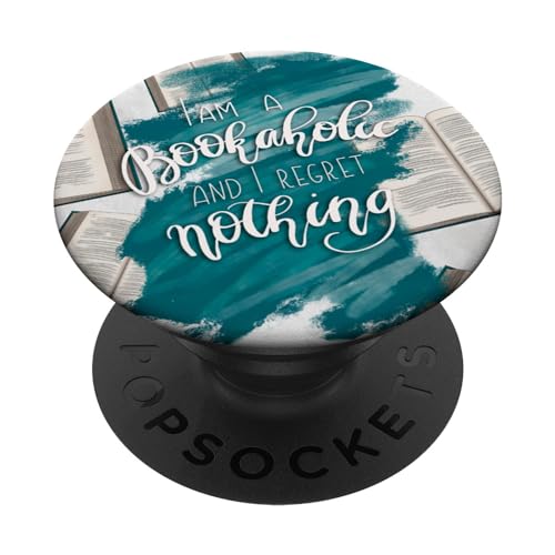 Reading Quote For Book Lover And Librarian Cute Book Pattern PopSockets PopGrip Adhesivo