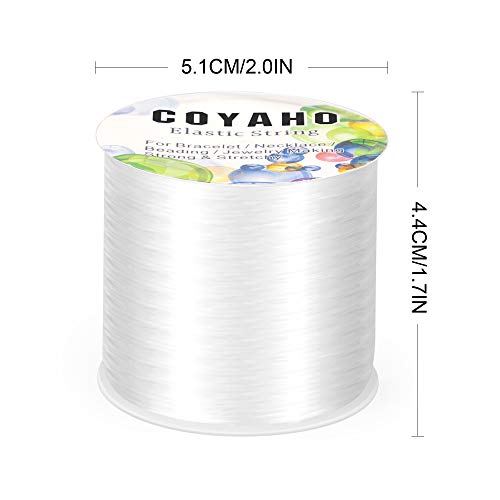 100m/328ft Stretchy String for Bracelets, 1mm Elastic String for Bracelets, Stretch Cord Elastic String for Jewelry Making, Stretchy Bracelet Cord Bead String, Elastic Beading String, White - Thumbnail 5