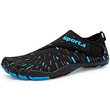 IKENIP Mens Womens Water Shoes Barefoot Quick Dry Aqua Wide Toe for Swim Yoga Exercise Hiking Beach Pool