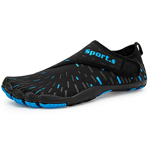 IKENIP Mens Womens Water Shoes Barefoot Quick Dry Aqua Wide Toe for Swim Yoga Exercise Hiking Beach Pool