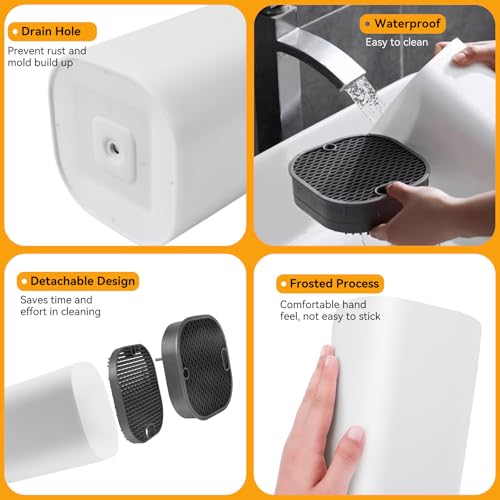 Ninonly Knife Block Without Knives 2 in 1 Universal Square Knife Holder for Kitchen with Scissors Slot Space Saving Detachable Kitchen Knife Storage by Ninonly - Image 4