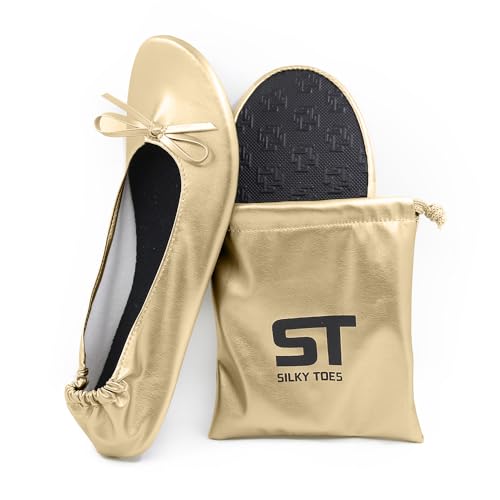 Image of Silky Toes Foldable Flat Shoes for Women | Portable Ballet Flats for Weddings, Parties, Events, Travel |Comfortable Cushioned