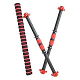 BUGUUYO Langhantelverbinder 40cm aus Stahl mit Muttern Tragbarer Hantelverbinder für Kurzhanteln Fitnesszubehör für Krafttraining und Muskelaufbau zu Hause