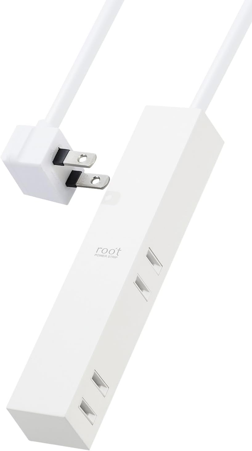 ELECOM roo't Power Strip 4 Outlet 1.5m [White] AVT-D3-2415WH (Japan Import)